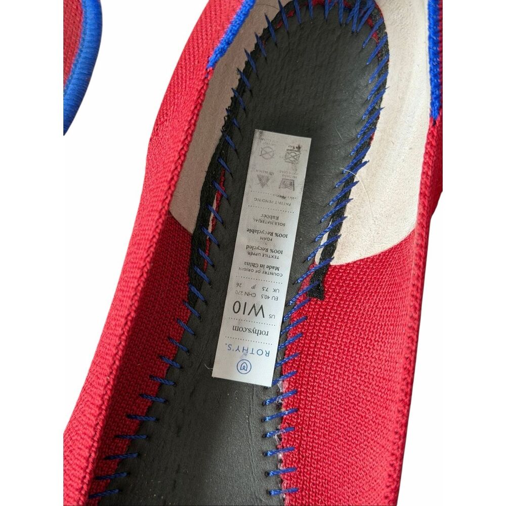 Rothy's Red Pointed Toe Flats - Picture 6 of 9
